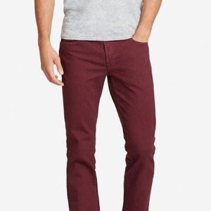 Bonobos Slim Tailored Travel Jeans 31/30 Burgundy